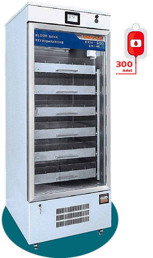 Kan saklama dolabı, kan torbalarının güvenli ve ideal koşullarda saklanmasını sağlamak için özel olarak tasarlanmıştır. 4°C ile 6°C arasında sabit sıcaklık koruma sistemiyle donatılmıştır. Kan bankaları, hastaneler ve laboratuvarlar için ideal olan bu cihaz, kanın stabil sıcaklıkta muhafaza edilmesini sağlayarak güvenli kan nakli süreçlerine katkıda bulunur. Homojen sıcaklık dağılımı ve güvenli saklama özellikleriyle donatılmıştır.(KAN SAKLAMA DOLABI)